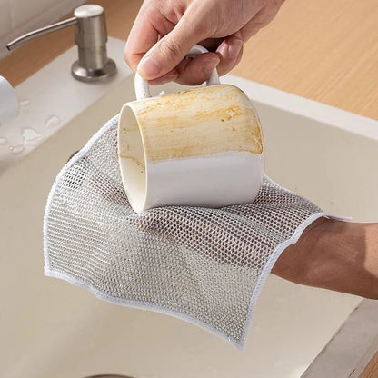 Krasvrije vaatdoek - voor nat en droog gebruik - 10 stuks per verpakking